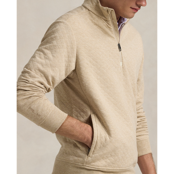 Classic Fit Quilted Double Knit Pullover