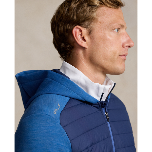 Hybrid-Kapuzenjacke mit Reißverschluss