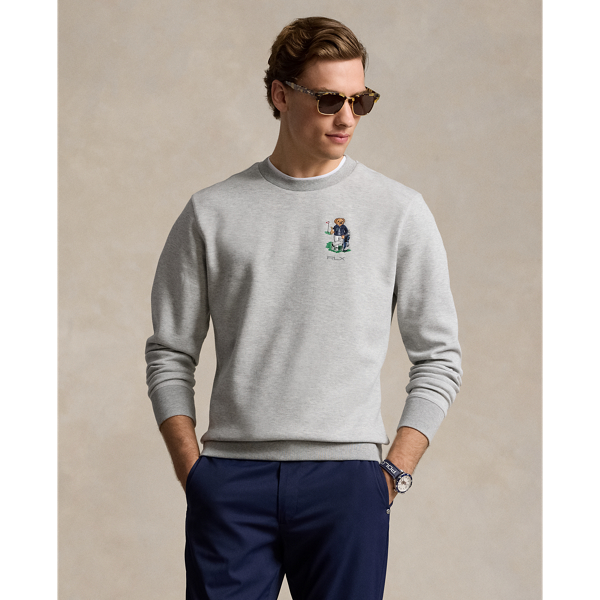 Classic Fit Bear Double Knit Sweatshirt