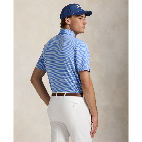 Blue/White Classic Fit Performance Polo Shirt RLX 5