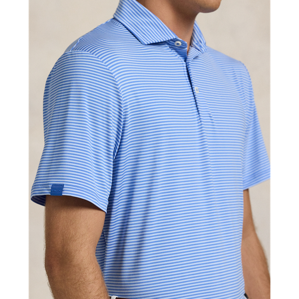 Blue/White Classic Fit Performance Polo Shirt RLX 6