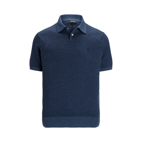 Maglia in lana lavabile a spina di pesce RLX in 1