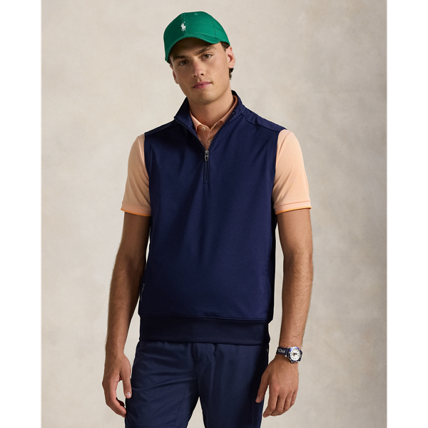 Stretch Jersey Quarter-Zip Vest