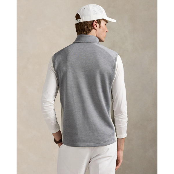 【現行品】RLXラルフローレン　ストレッチダブルニット　フルジップベスト　S ストレッチ ダブルニット フルジップ ベスト | ラルフ ローレン