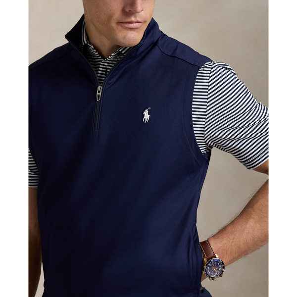 Stretch Jersey Quarter-Zip Gilet