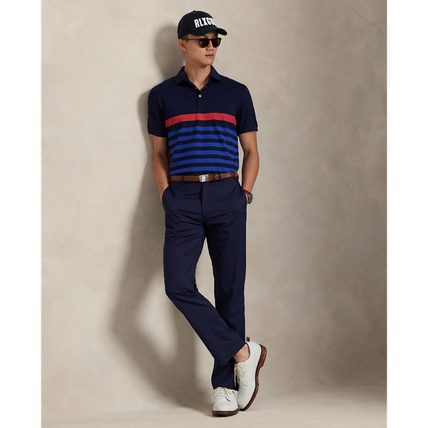 Refined Navy Multi Tailored Fit Performance Polo Shirt RLX 4