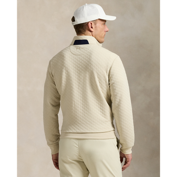 Basic Sand Quilted Double-Knit Pullover RLX 5