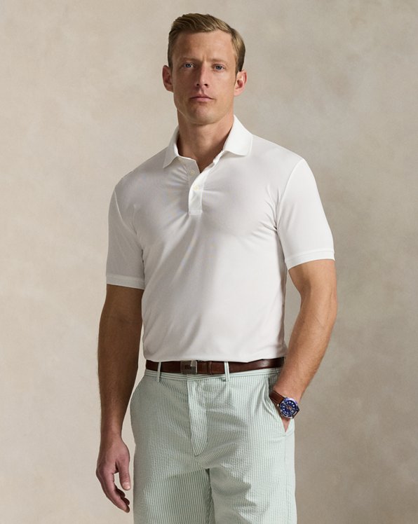 Men's White RLX Polo Shirts | Ralph Lauren Men's White RLX Polo Shirts | Ralph Lauren