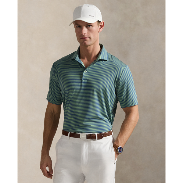 Outback Green/Old Royal Classic Fit Performance Polo Shirt RLX 1