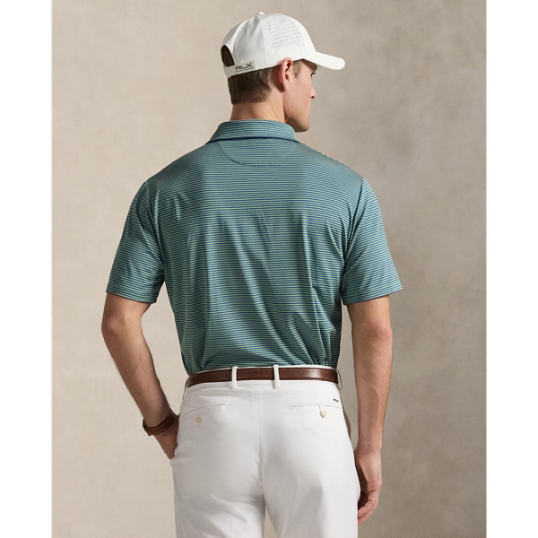 Outback Green/Old Royal Classic Fit Performance Polo Shirt RLX 5