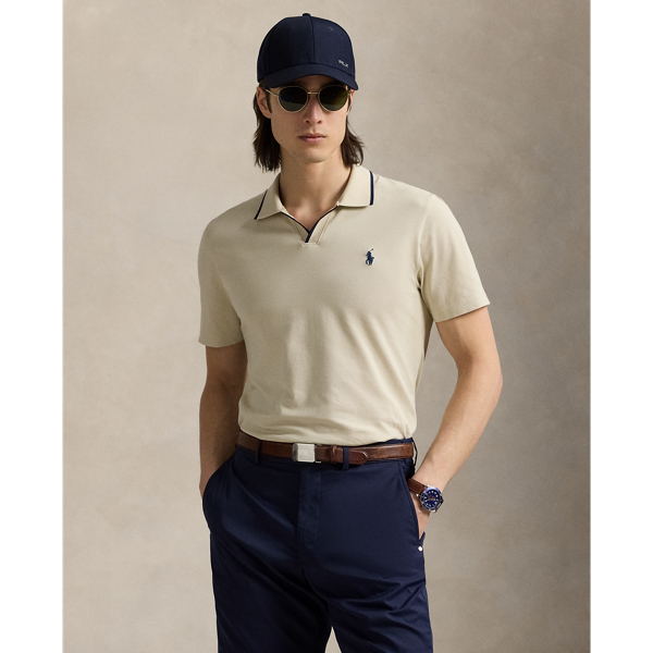 Basic Sand/Refined Navy Polo ajusté Performance RLX 1