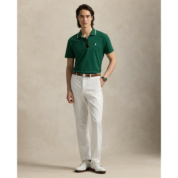 Kelly Green/Ceramic White Tailored Fit Performance Polo Shirt RLX 4