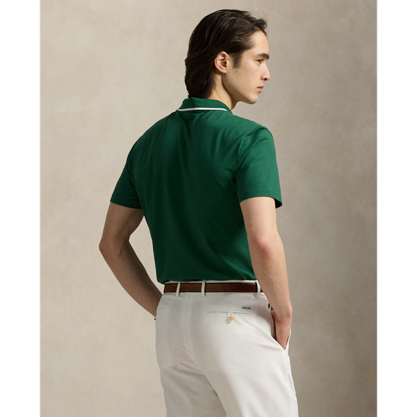 Kelly Green/Ceramic White Tailored Fit Performance Polo Shirt RLX 5