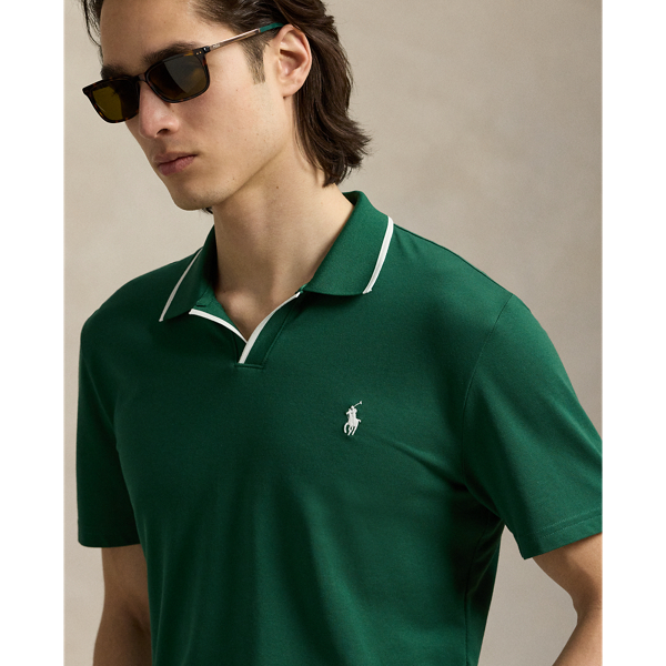 Kelly Green/Ceramic White Tailored Fit Performance Polo Shirt RLX 6