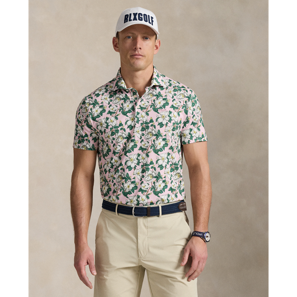 Georgia Rose Garden Pink Tailored-Fit Performance-Poloshirt RLX 1