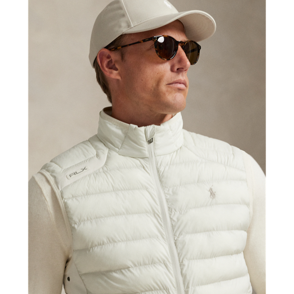 Stone Pebble Quilted Full-Zip Vest RLX 6