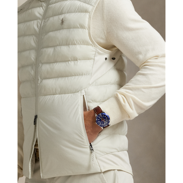 Stone Pebble Quilted Full-Zip Vest RLX 7