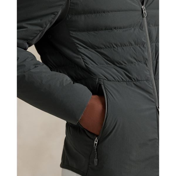 Charcoal Grey Quilted Hooded Jacket RLX 6
