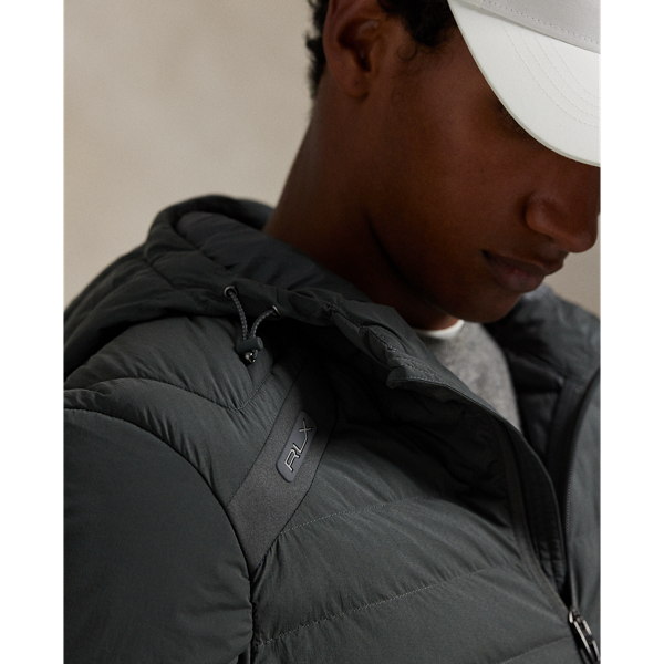 Charcoal Grey Quilted Hooded Jacket RLX 7