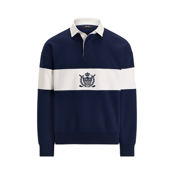 Relaxed-Fit Rugby-Sweatshirt mit Wappen