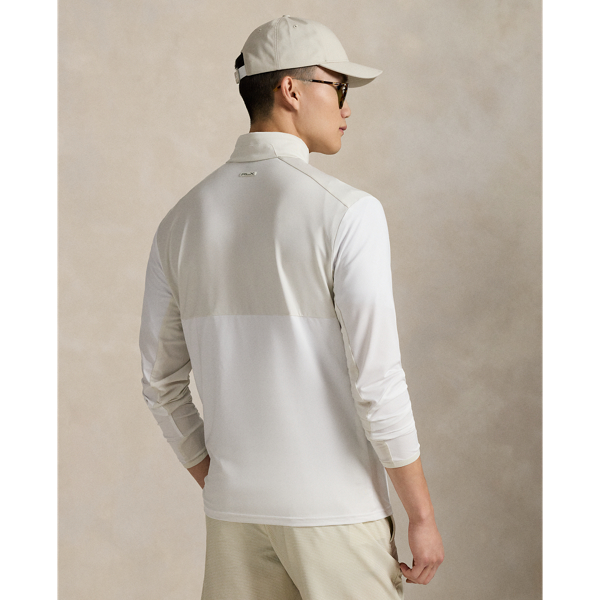 Color-Blocked Stretch Jersey Pullover
