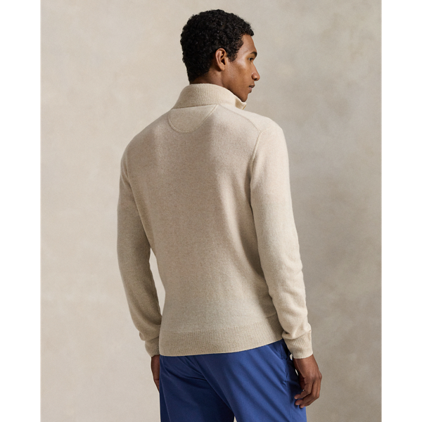 Washable Cashmere Quarter-Zip Sweater