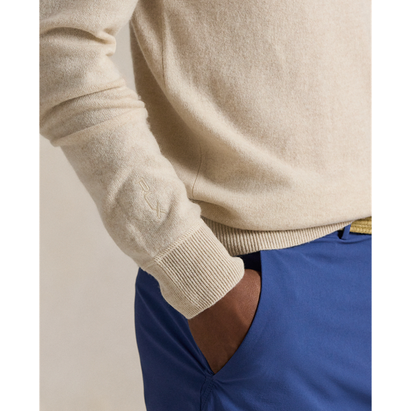 Washable Cashmere Quarter-Zip Sweater