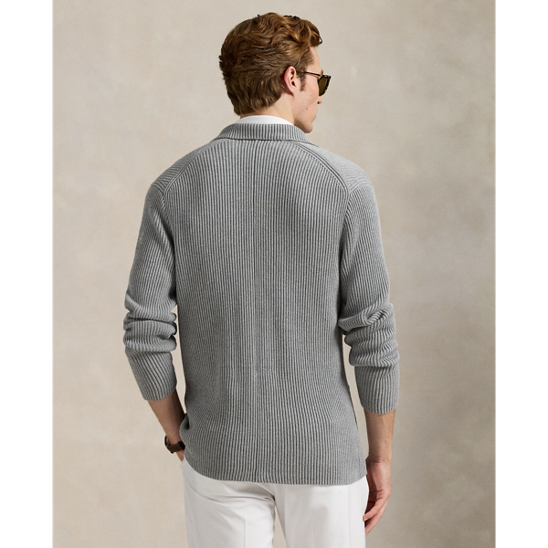 Performance Cotton-Blend Blazer Cardigan