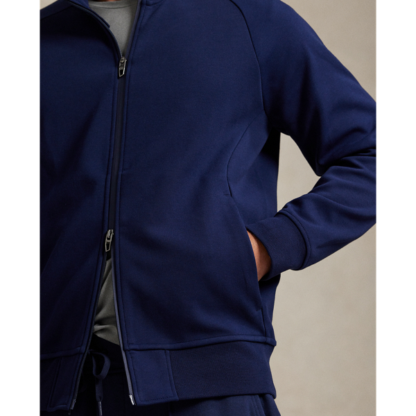 Double-Knit Mockneck Jacket
