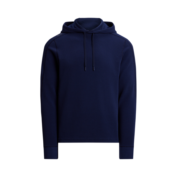 Refined Navy Performance Waffle-Knit Hoodie RLX 2