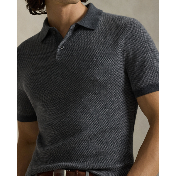 ラルフローレン Classic Fit Mesh Graphic Polo Shirt