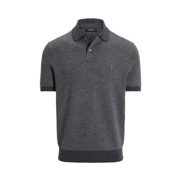 Grey Combo Performance-Pullover mit Polokragen RLX 1