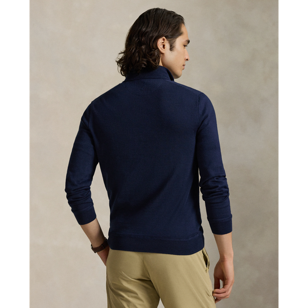 Pull demi-zippé performance RLX en Marine raffiné 5
