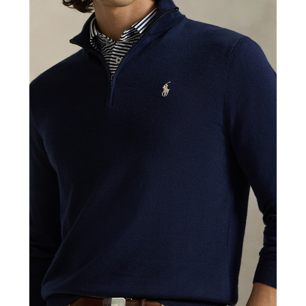 Pull demi-zippé performance RLX en Marine raffiné 6