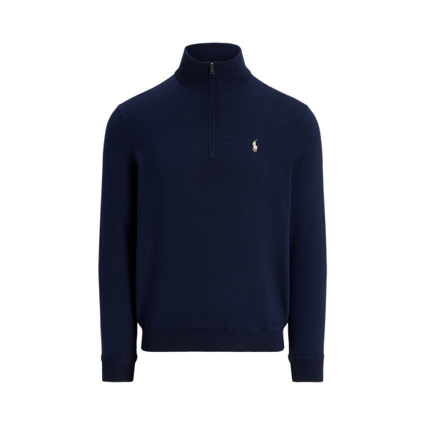 Pull demi-zippé performance RLX en Marine raffiné 2