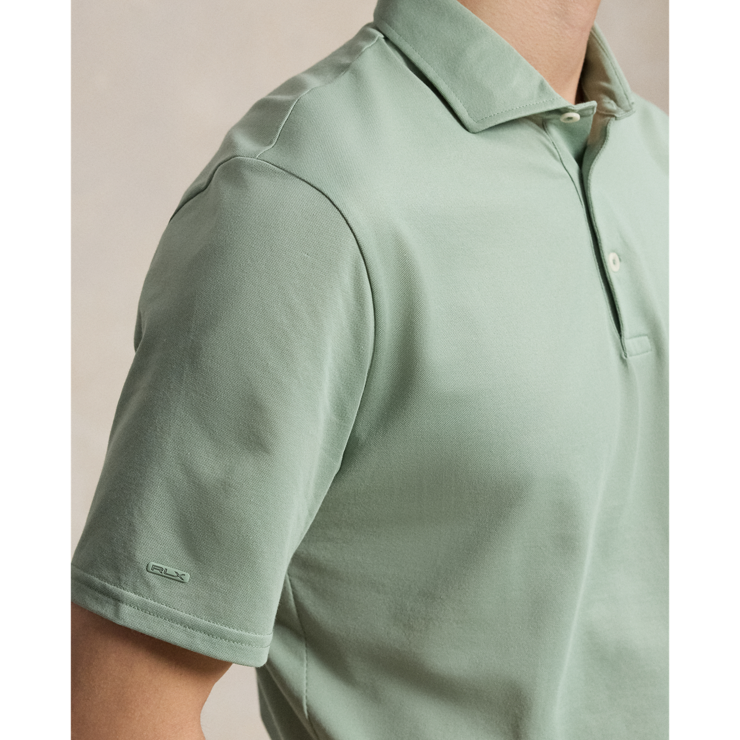 Мужское поло Ralph Lauren Classic Fit Performance Polo, цвет: Светлый зелёный — фото 3