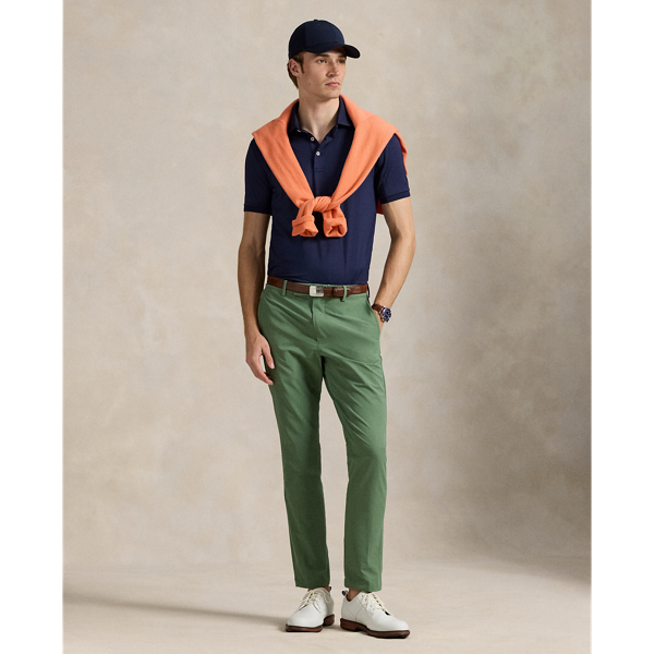 Refined Navy Tailored Fit Performance Polo Shirt RLX 4