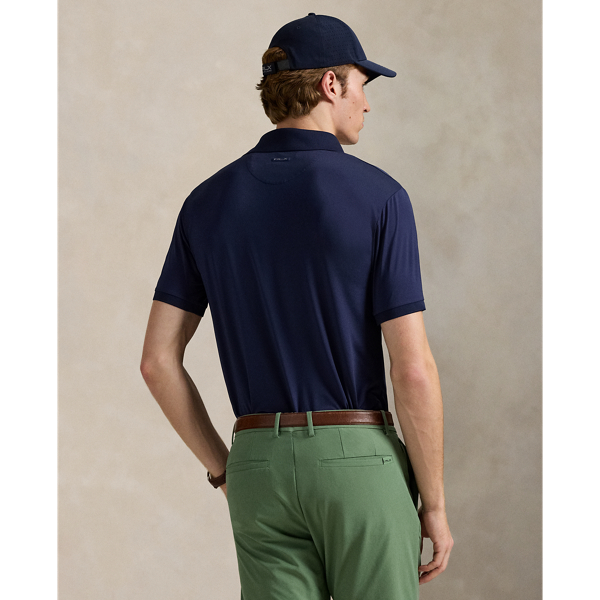 Refined Navy Tailored Fit Performance Polo Shirt RLX 5
