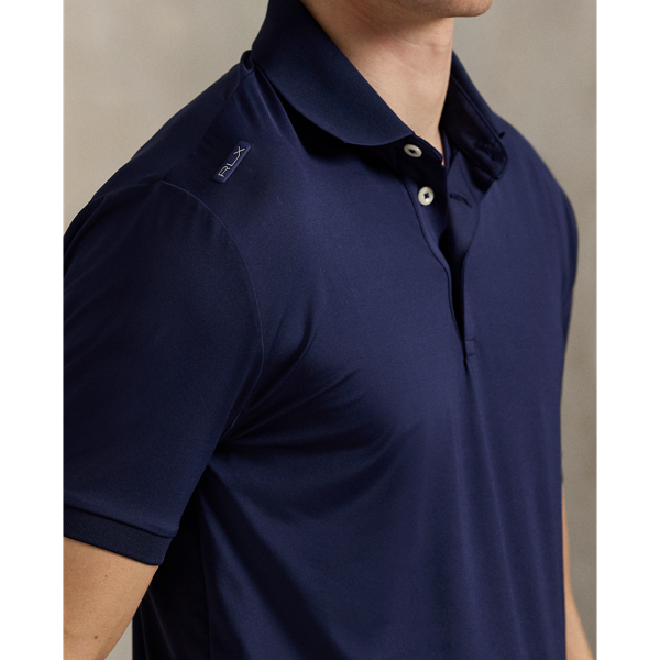 Refined Navy Tailored Fit Performance Polo Shirt RLX 6