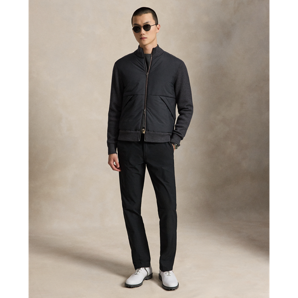 Metallic Grey Heather Performance Hybrid Full-Zip Jumper RLX 4