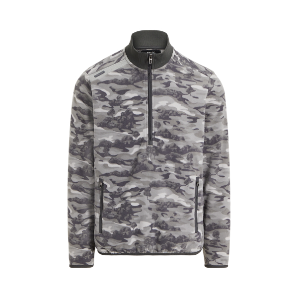 Flauschiger Camouflage-Fleecepullover