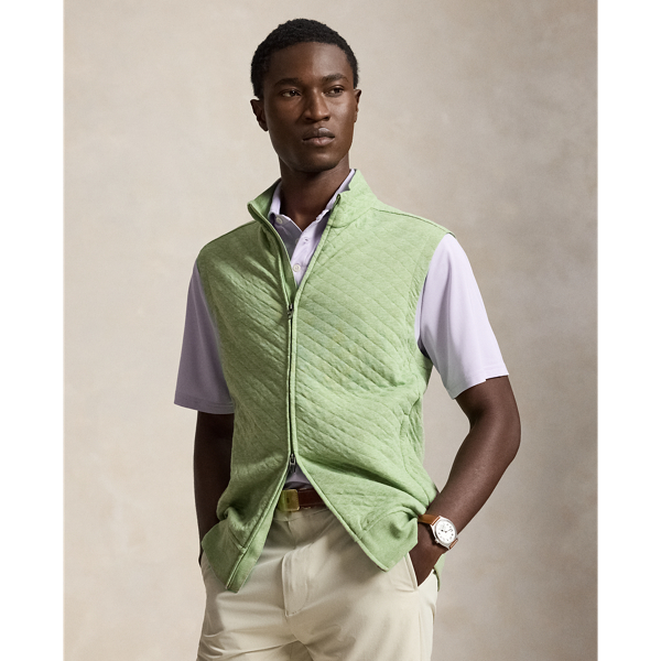Quilted Double-Knit Vest
