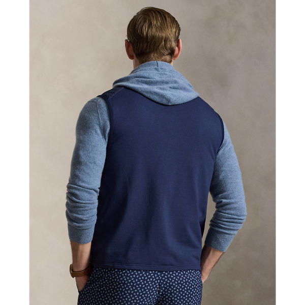 Refined Navy Hybrid Full-Zip Gilet RLX 5