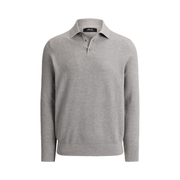 Performance Cotton-Blend Polo Jumper RLX 1