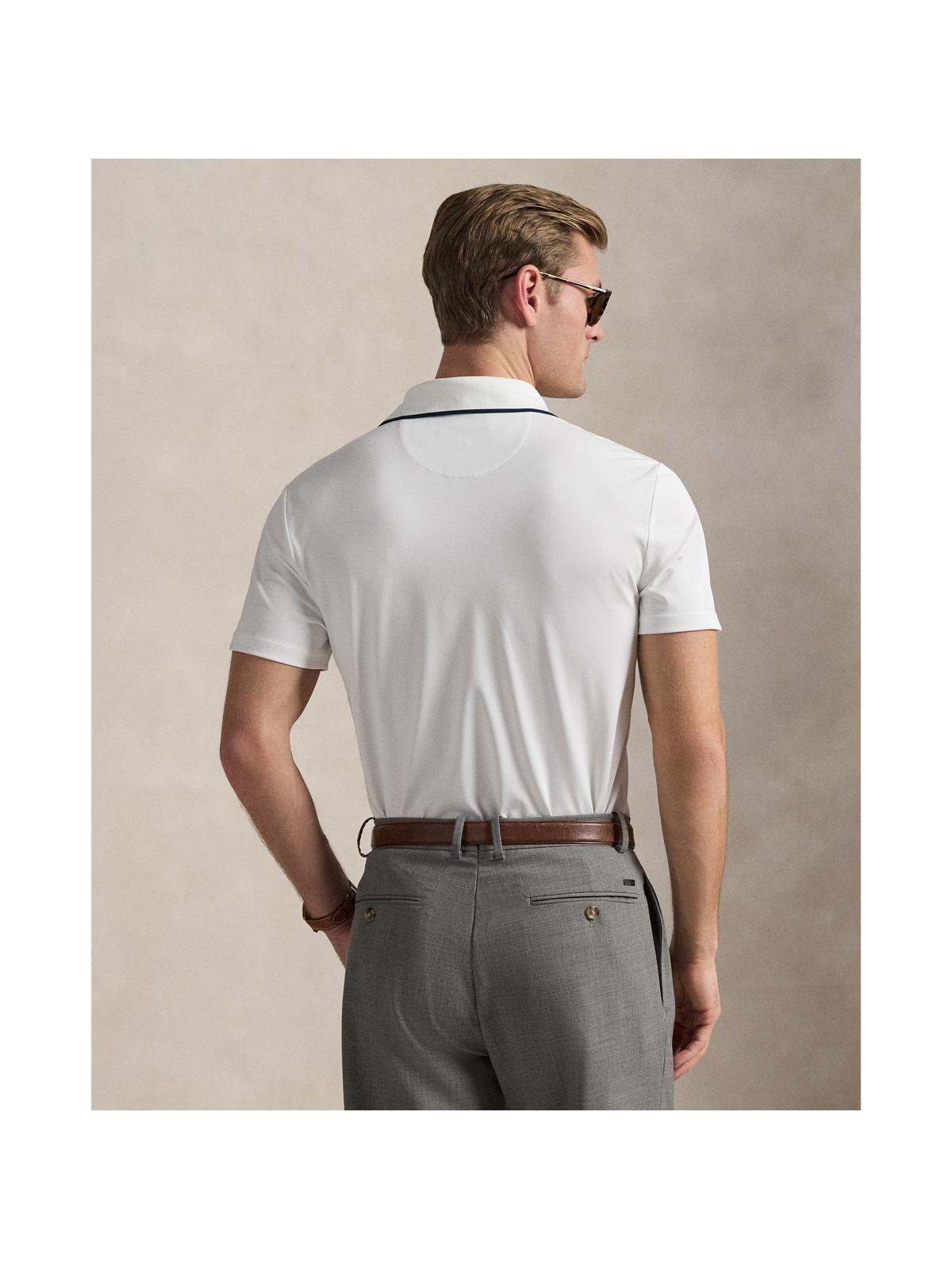 Мужские рубашки Ralph Lauren Tailored Fit Polo Bear Polo Shirt — фото 2