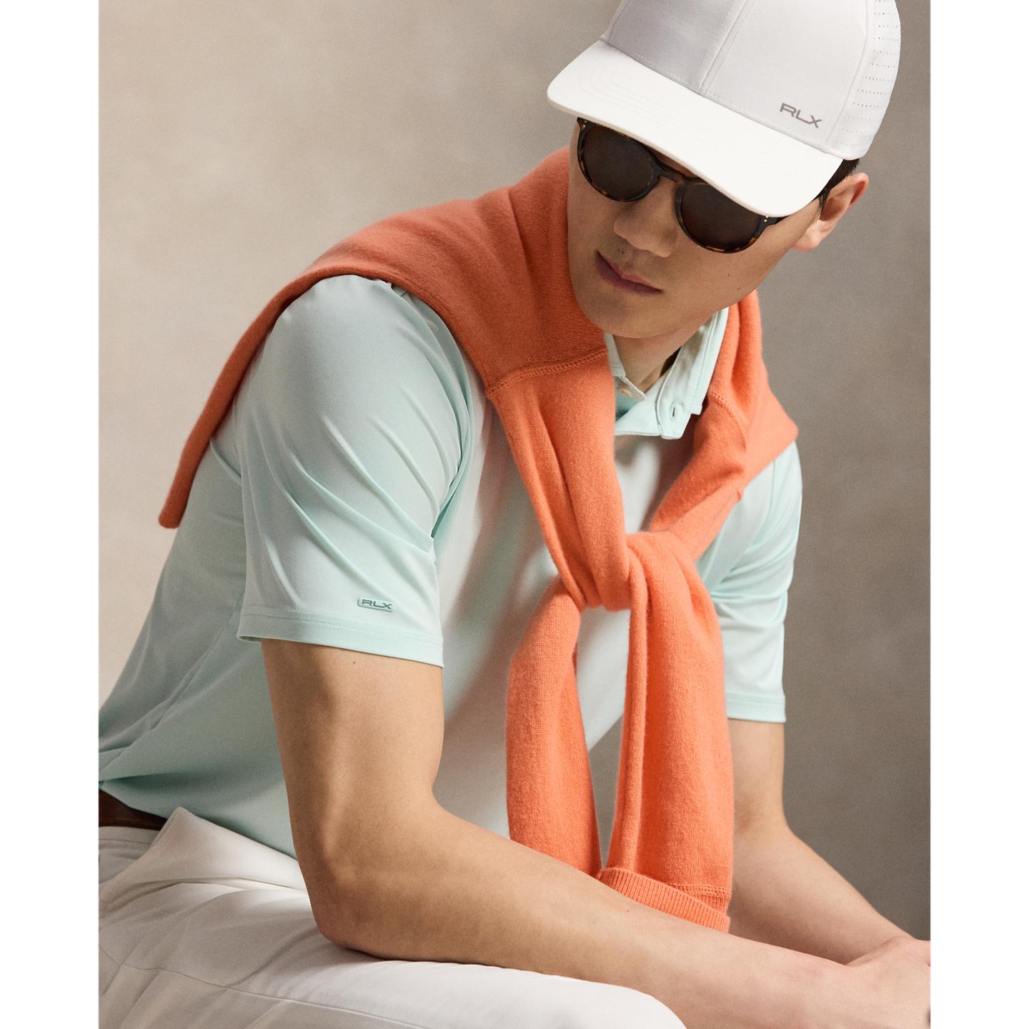 Мужское поло Ralph Lauren Classic Fit Performance Polo, цвет: Синий — фото 3