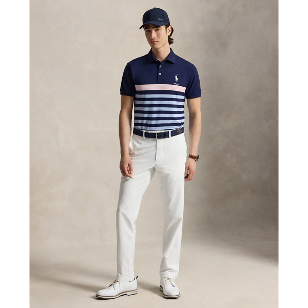 Powder Pink Multi Tailored Fit Performance Polo Shirt RLX 4