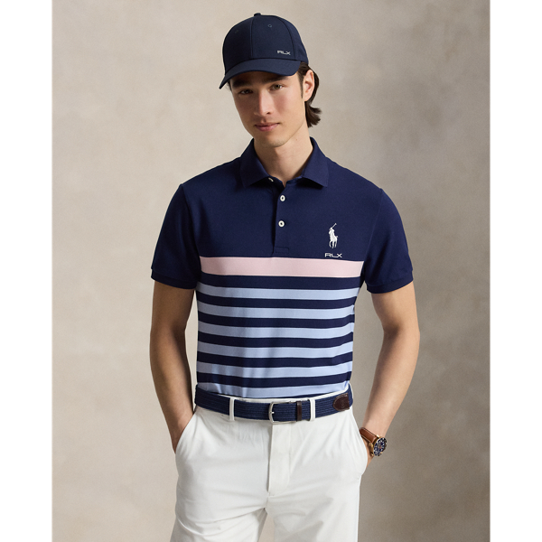 Powder Pink Multi Tailored Fit Performance Polo Shirt RLX 1