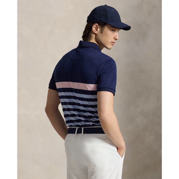 Powder Pink Multi Tailored Fit Performance Polo Shirt RLX 5
