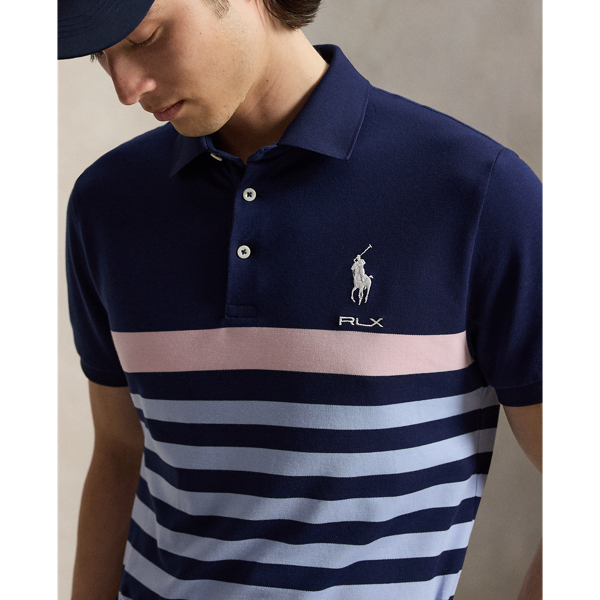 Powder Pink Multi Tailored Fit Performance Polo Shirt RLX 6